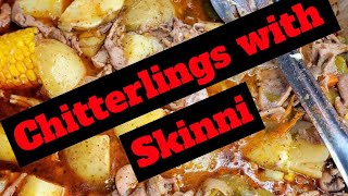 Creole Chitterlings from Soul on the Run in Dallas Texas ‼️ #soulfood #foodie #traveltoeat #viral