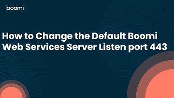 How to Change the Default Boomi Web Services Server Listen port 443