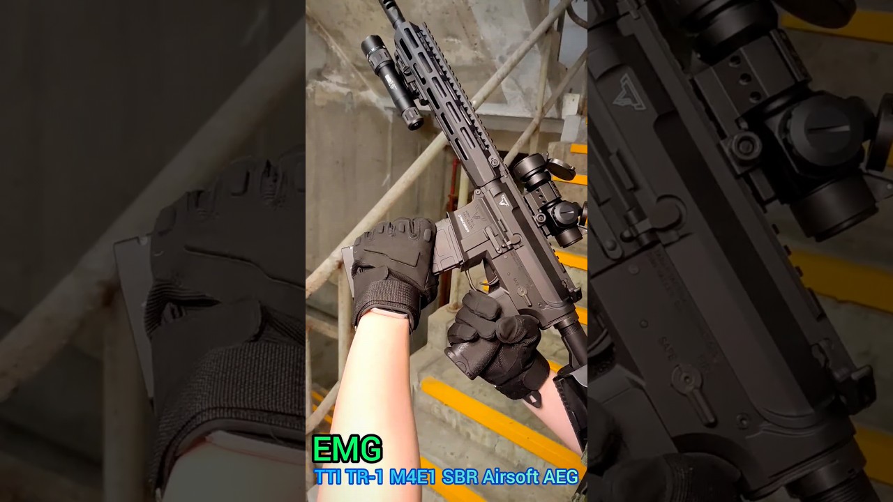 EMG TTI TR-1 M4E1 Ultralight 10 inch SBR Airsoft AEG Rifle
