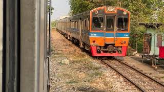いろいろ楽しいタイ国鉄メークロン線、線路市場まで行かなくても楽しめます！ ทางรถไฟสายแม่กลอง Maeklong Commuter, State Railway of Thailand