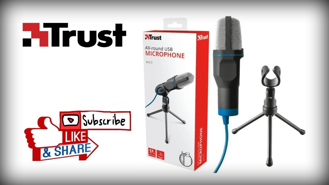 Trust / All-round USB Microphone for and Laptop #JustUnboxing / #NoReview - YouTube