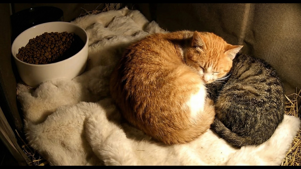 Stray Cats Came to Shelter—The Camera Recorded This Unexpected Night