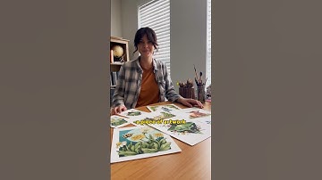 How I make fine art prints at home 🎨 #artist #arttutorial