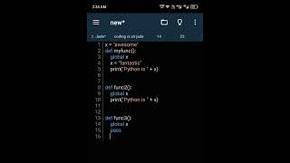 LEVEL III CREATE A PROGRAM WITH 3 FUNCTIONS WITH GLOBAL VARIABLES 