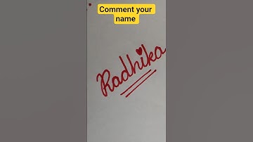✨ Cursive Name Art | Stylish Name Writing in Cursive | Calligraphy for Beginners #shorts #radhika