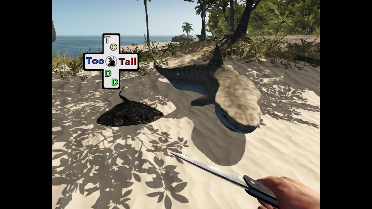 Stranded deep - killing a shark with a pocket knife - YouTube
