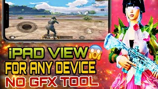 iPad View on Any Device 😱 | No GFX Tool | PUBG Mobile / BGMI !! #ipadviewbgmi#bgmi#pubg 
