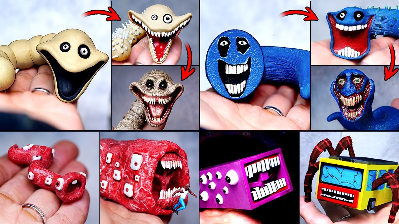 [Roblox]Making Hungry Worm & Hungry Snake Train Eater Psycho Tomato Apple Sculptures Timelapse