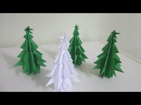 Tutorial Papercraft Christmas Tree Youtube