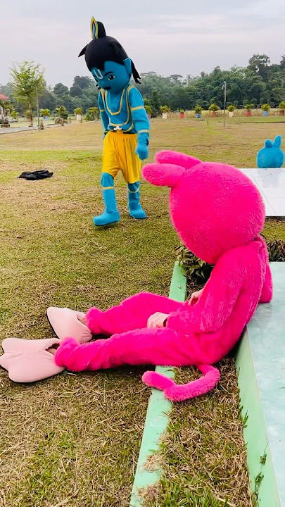 Labubu pink jahil sama krisna #shorts