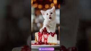 Newborn Kitty Cheesecake Thief Caught Red-Pawed!