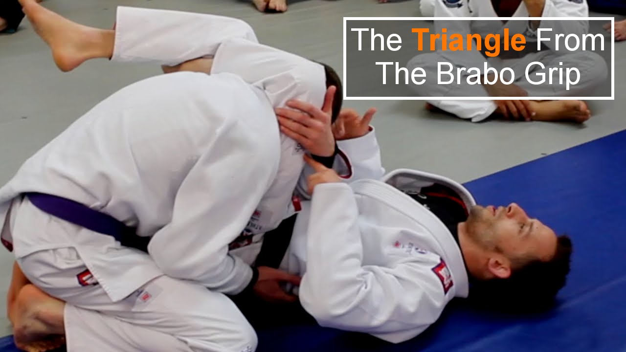 Triangle from Closed Guard using the Brabo Grip - YouTube