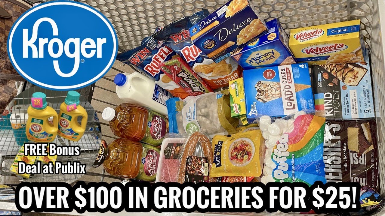 KROGER FREE & CHEAP GROCERY DEALS | Coupon & Rebate Haul | $100 worth for  just $25! | 6/22 - 6/28