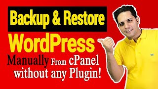 Backup & Restore WordPress from cPanel without any Plugin! ⚠ #backup #restore #cpanel