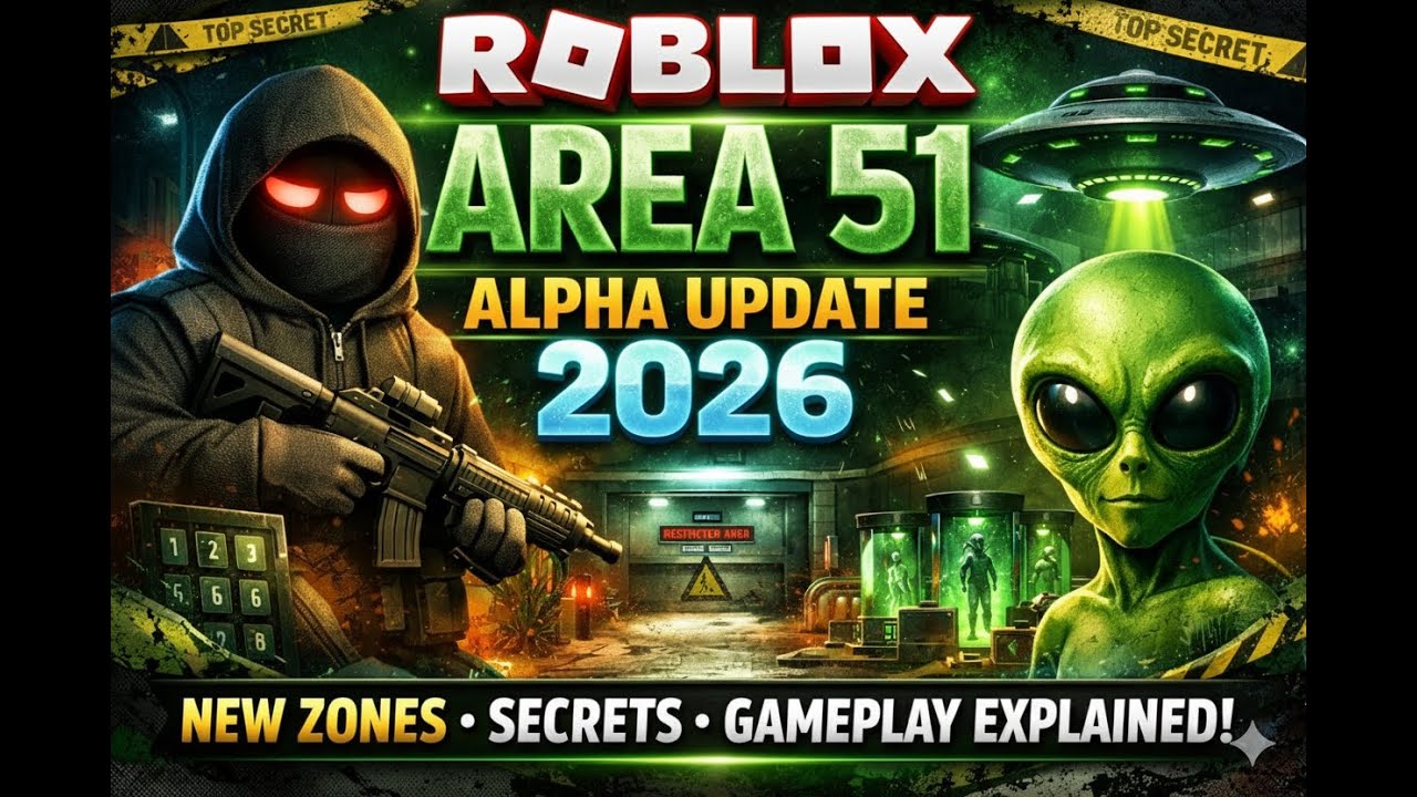 Roblox Area 51 Alpha Update 2026 New Zones Secrets Gameplay 