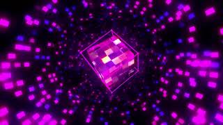 ◉ FREE Abstract VJ video wall loops footage HD ◉ 3D Purple Cube
