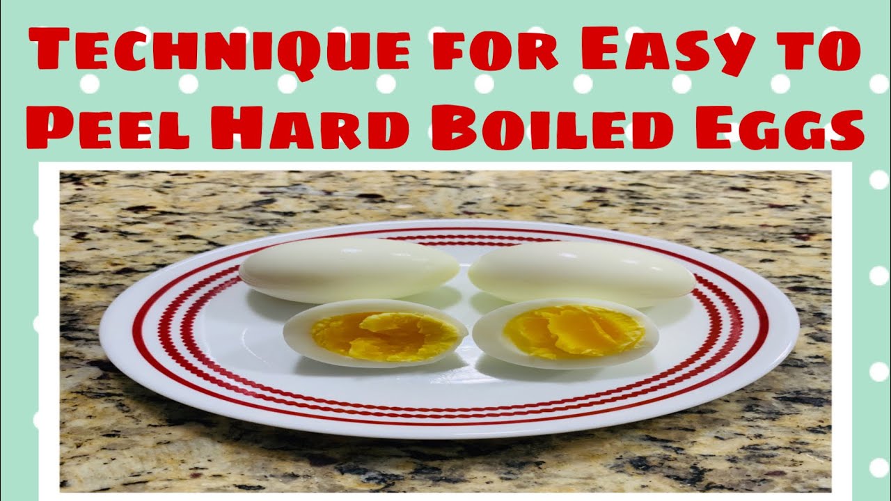 Technique for Easy to Peel Hard Boiled Eggs - YouTube