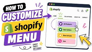 How to customize Shopify menu