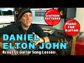 Daniel by Elton John guitar song lesson with strumming patterns