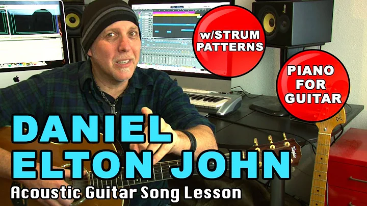 Aprenda a tocar Daniel de Elton John na guitarra com padrões de batida