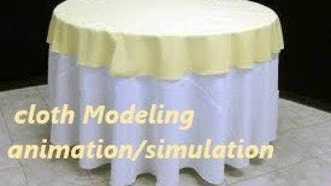 Modeling Cloth Modifier Cloth Simulation 3D Max Full Modeling Tutorials Realistic Corona Render