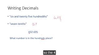 4.1 Decimals