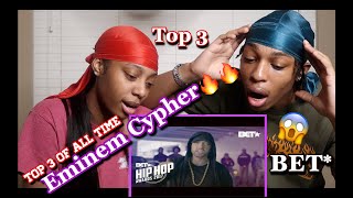 Eminem Freestyle Cypher REACTION!!Rips Donald Trump In BET Hip Hop Awards!!