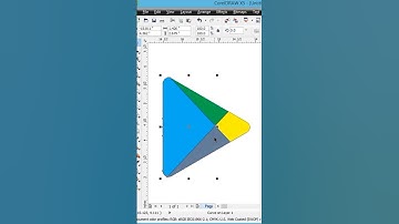Corel Draw Graphics Design, Make play stor logo #shorts #viral #Creative #knowledge #learn #Design