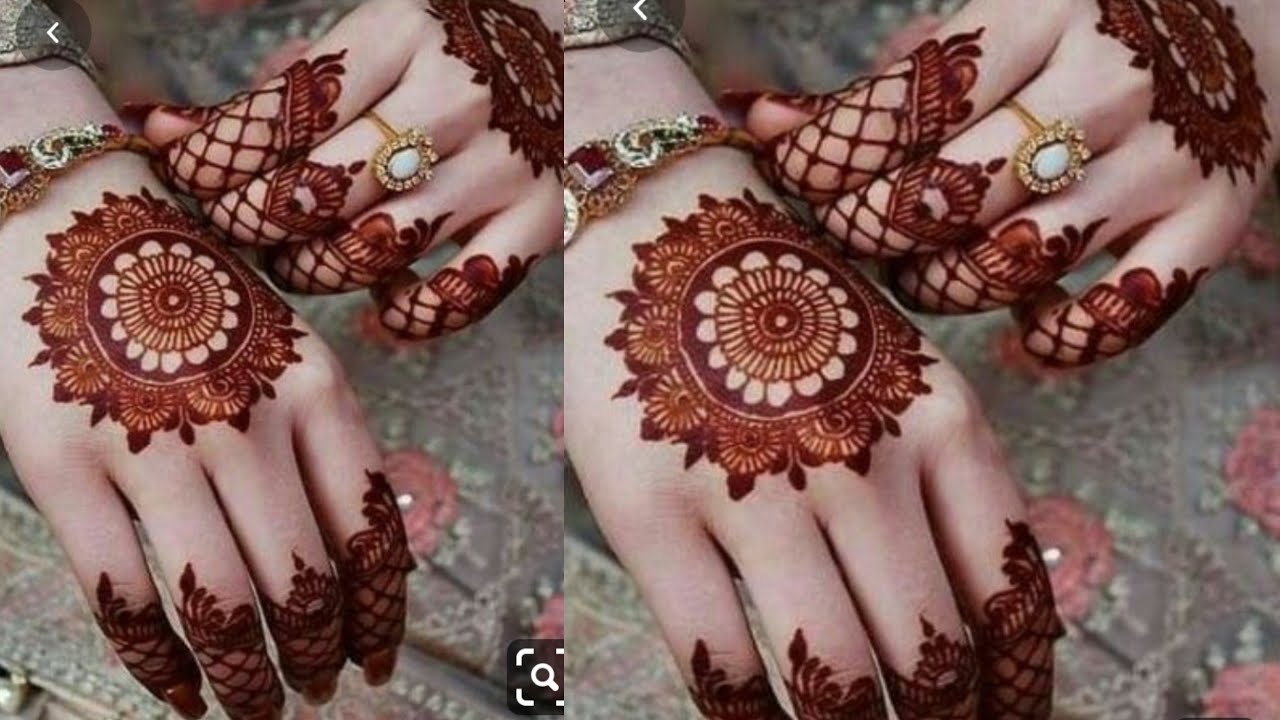 Bridal mehndi design ll bridal Tikki Mehndi Design ll Gol Tikki ...