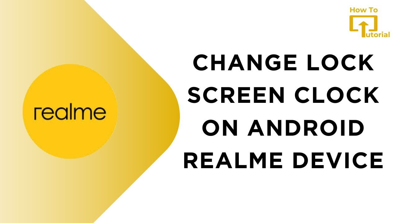 How to Change Lock Screen Clock on Android Realme Device - YouTube