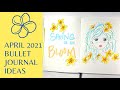 April 2021 Bullet Journal Ideas | Crayola SuperTips | Sherbet colors