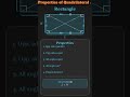 Properties of Quadrilaterals #rectangle #square #maths #tricks #shorts #shortsfeed #youtubeshorts