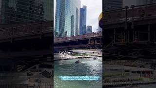 Riding On Chicago’s River Water Taxi - Perfect Day For It.