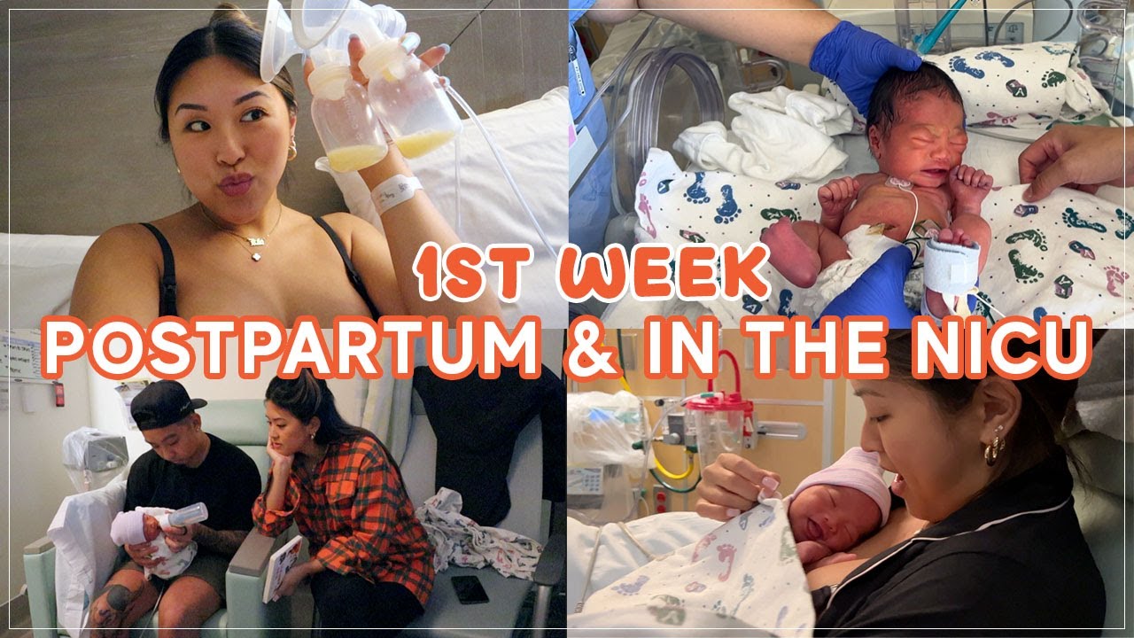 1st week in the NICU, Baby Blues, Pumping breastmilk, Postpartum life | Unexpected Preemie Baby