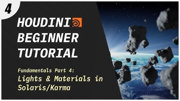Houdini Beginner Tutorial - Lights, Materials & Rendering in Solaris with Karma (Part 4)