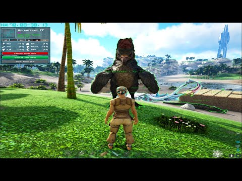 Видео: Ark: Survival Evolved карта Crystal Isles Пополнение на базе 🐔