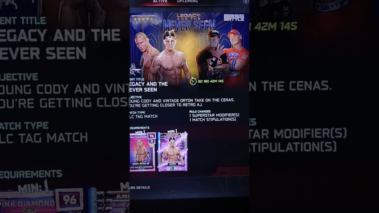 wwe2k25 Live Event Legacy And The  Never Seen 