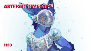 Artfight Timelapse - 'H20' for Pinky_Dot