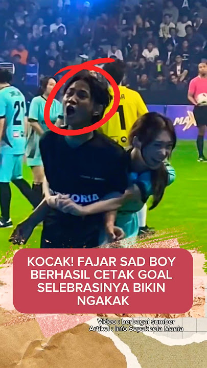Everyone is happy when they score a goal, Fajar cried instead 😄😂 #fajarsadboy #playfootball #goal