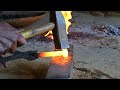Meking a knife out of a bolt | How to make a dangerous knife | Blacksmith