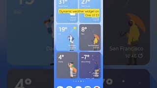 One UI 5.1: Dynamic weather widget on S21 #samsung #oneui #weather #android #widget screenshot 5