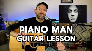 Piano Man Guitar Lesson - Learn 90% of the Song with ONE Chord Progression