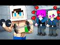 KIZ POLİSLER BENİMLE DALGA GEÇTİ, BEN DE DEV KASLI ADAM OLUP KIZLARI TAVLADIM 😱 Minecraft