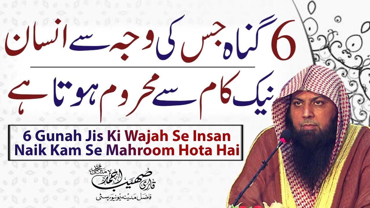 6 Gunah Jis Ki Wajah Se Insan Naik Kam Se Mahroom Hota Hai | Qari Sohaib Ahmed Meer Muhammadi