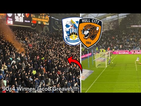 PYRO AND PITCH INVADER AS HULL CITY WIN IN 90+4 MINUTE😱