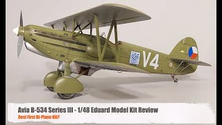 Eduard 148 Avia B-534 Review - Prettiest Biplane?