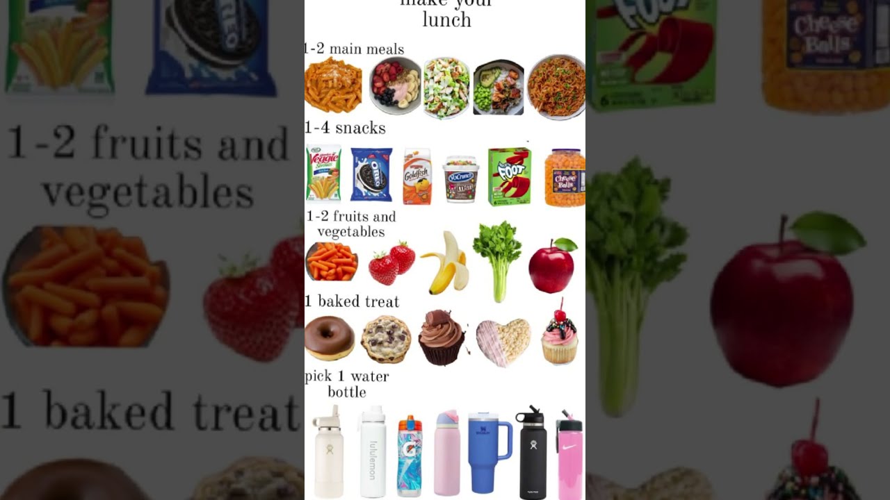 Make Your Own Lunch Diy Makeyourown Treats Healthy Water Stanley Viral Fyp