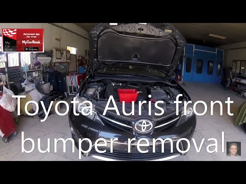 Toyota Auris 2012-2018  front bumper removal