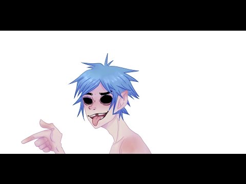 Gorillaz: naked dude speedpaint - YouTube