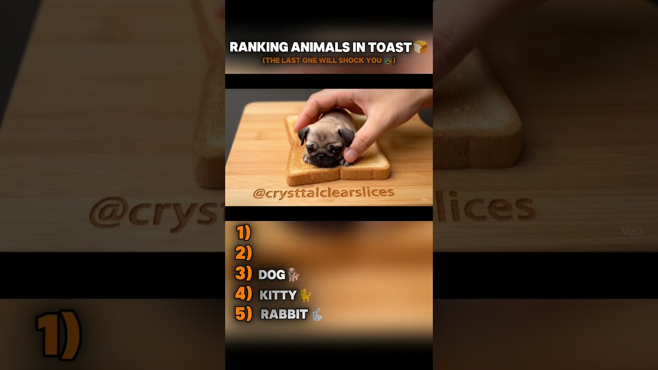 Ranking Animals Hiding In Toast Satisfying ASMR Ai Asmr Shorts